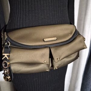 Michael Kors Olive Green Nylon Belt Bag